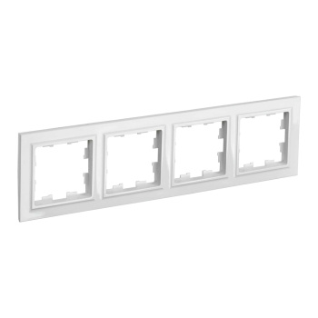 Рамка "BRITE" 4-м белый IEK BR-M42-K01 *10/100