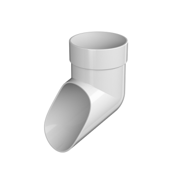 Слив трубы 80 мм ТехноНиколь, белый