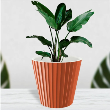 Кашпо пластм. "Sand" 15,8л d верха 320мм h302мм со вставкой, на Колёс.Франц..платан IG640410105*1/4