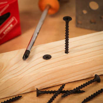 Саморез по дереву 3.5х45 мм BROZEX, крупная резьба, фосфатированные