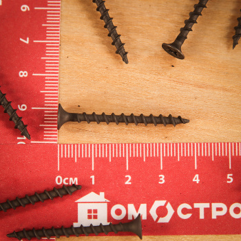 Саморез по дереву 3.5х41 мм BROZEX, крупная резьба, фосфатированные