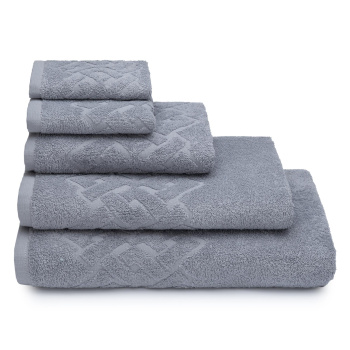 Полотенце махровое 70*130см Baldric цв.15-4307 серый 350гр/м2 ПТ-3501-05583 *3/15