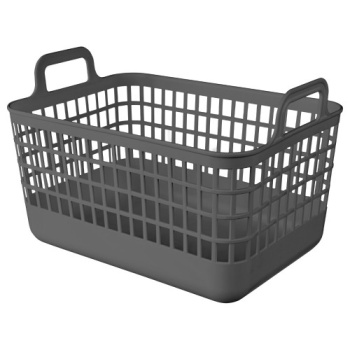 Корзина для хранения пластм. "Kobo" 320х224х210мм 12л  Серый арт 435296111 ("Бытпласт") *1/16