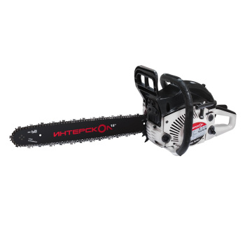 Пила цепная бензиновая 2Т 2,4л.с 45см3 шина45см цепь72зв. шаг3/8" паз1,5мм ИНТЕРСКОЛ ПЦБ-18/45 Л*1/2