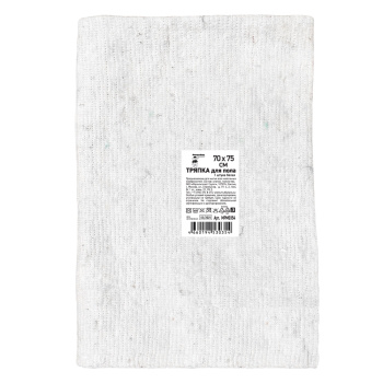 Тряпка для уборки д/пола Х/Б Белая 70х75см MPM0354 "Мамонтенок чистолюб" *20