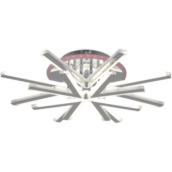 Светильник потолочный светодиодный 09824-3.3-4+4C CR (RGB)  LED 111W 3000-6000К ПДУ+диммер S=20м2 *1