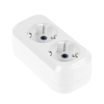 Корпус удлинителя "TDM" 2роз. 16А с заземлением белый SQ1806-0015 *1/20/120