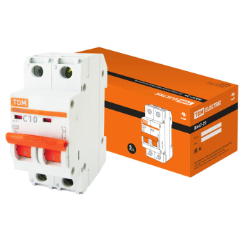 Авт.выкл. TDM ВА 47-29 10А/2П SQ0206-0091 *6/60