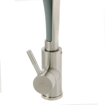 Смеситель для кухни FASHUN A54112-12 с гибким изливом (Серый) + режим Душ, нерж. сталь *1/10