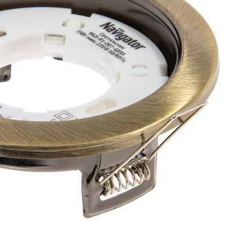 Светильник встраиваемый Navigator NGX-R1-007-GX53 черненая бронза 71283 *1/100