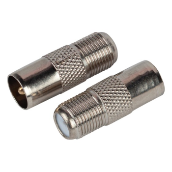 Переходник TV гнездо F - штекер TV  ЭРА SIMPLE Б0048289  *10/50