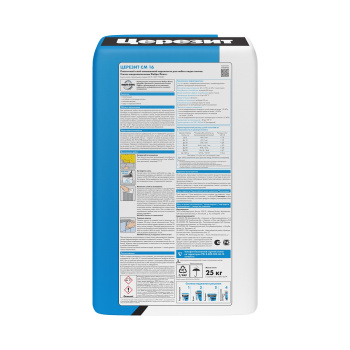 Клей для плитки 25 кг Церезит СМ 16, эластичный, серый, C2 TE