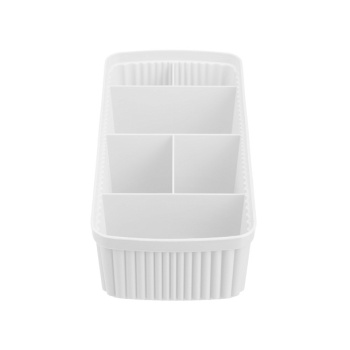 Органайзер пластм. "Velvet" 6 секций 240x117x106мм Белый арт.434256516 ("Бытпласт") *1/12