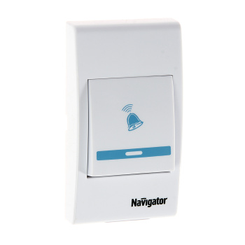 Звонок беспроводной Navigator (100м световая индикация) NDB-A-DC01-1V1-WH 61267 *1/30/60