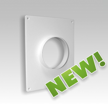 Площадка торцевая для воздуховода круглая Ø100мм 180х250мм 100ПТП (фланец) *1/22