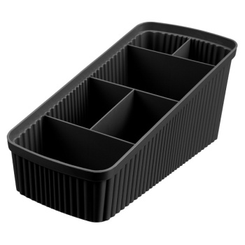 Органайзер пластм. "Velvet" 6 секций 240x117x106мм Черный арт.434256513 ("Бытпласт") *1/12