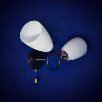 Бра N1684/2W BK+CH E27 2*40Вт (300*200*470) *1