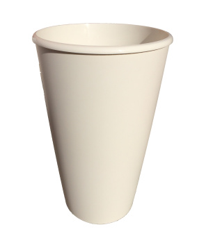 Кашпо пластм.  "Le cone" высокое 18,5л(вст.10л),d верх.28мм,h450мм Кремов 1100-1 "Tek.A.Tek" *1
