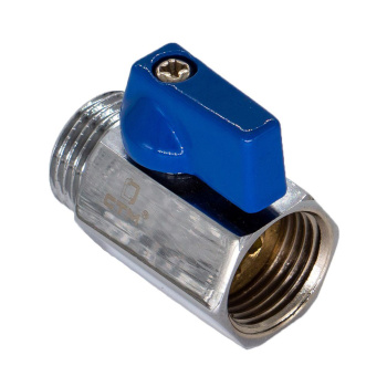 Кран шаровый 1/2" (Ø15) М/П MINI СТМ CWMFM012 *1/144